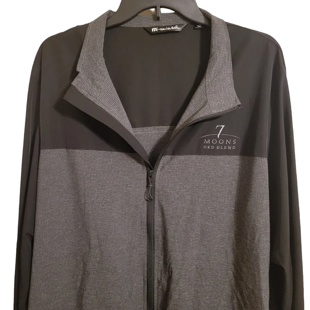 Travis Mathew Black Lightweight Golf Windbreaker Jacket